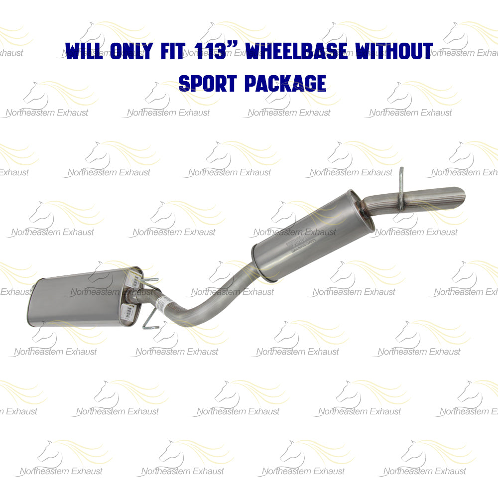 Exhaust Muffler and Resonator Pipe for 2006 Chevrolet Uplander 3.5L | 2007-2008 Chevrolet Uplander 3.9L