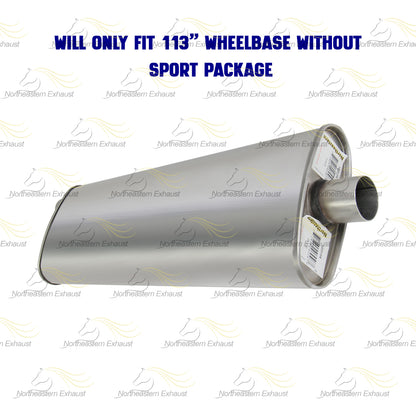 Exhaust Muffler and Resonator Pipe for 2006 Chevrolet Uplander 3.5L | 2007-2008 Chevrolet Uplander 3.9L