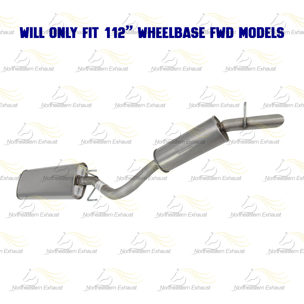 Exhaust Muffler and Resonator Pipe for 2002-2004 Chevrolet Venture/Pontiac Montana 3.4L