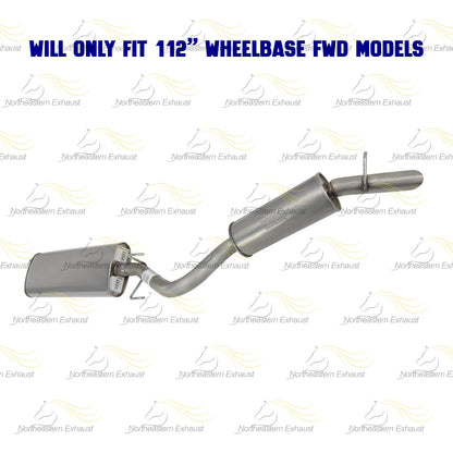 Exhaust Muffler and Resonator Pipe for 2002-2004 Chevrolet Venture/Pontiac Montana 3.4L