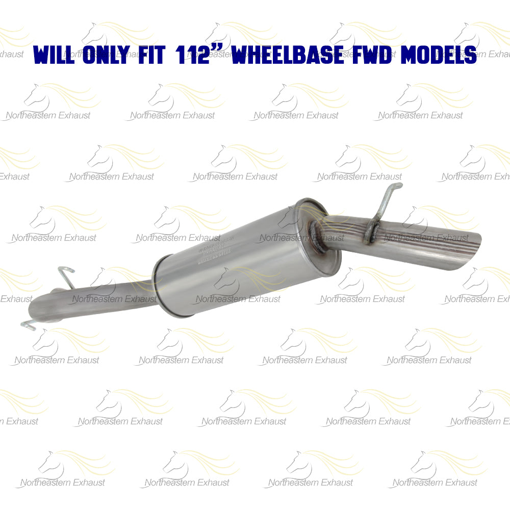 Exhaust Muffler and Resonator Pipe for 2002-2004 Chevrolet Venture/Pontiac Montana 3.4L