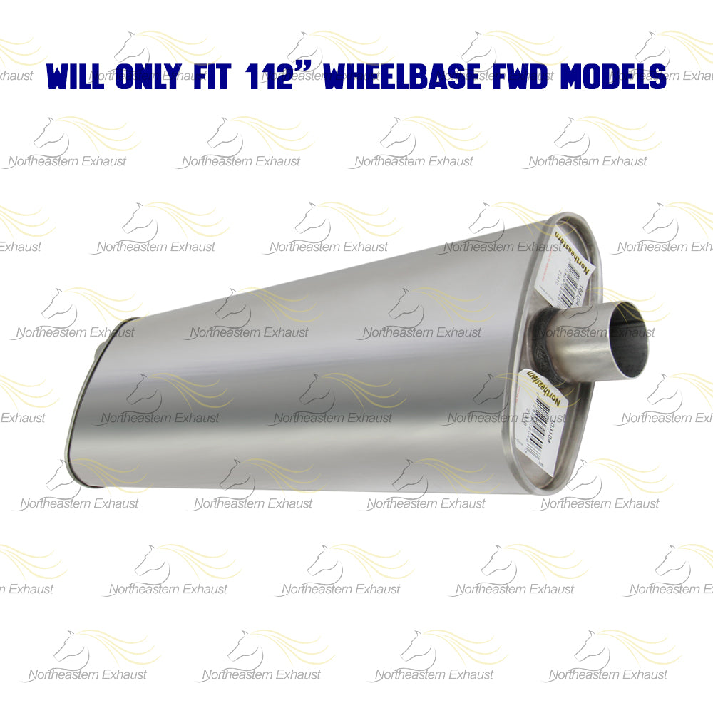 Exhaust Muffler and Resonator Pipe for 2002-2004 Chevrolet Venture/Pontiac Montana 3.4L
