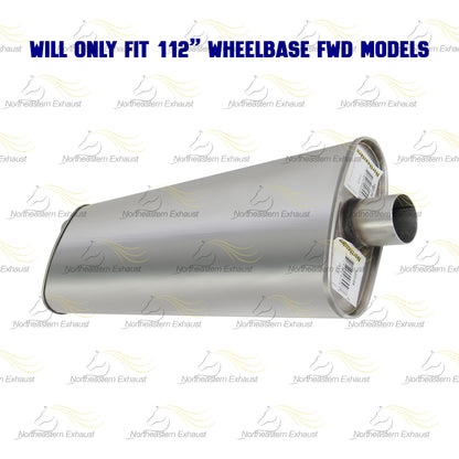 Exhaust Muffler and Resonator Pipe for 2002-2004 Chevrolet Venture/Pontiac Montana 3.4L