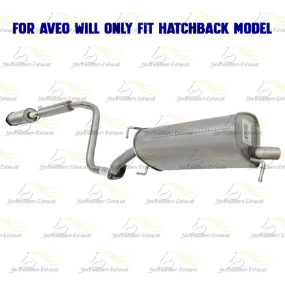 Exhaust Resonator Pipe and Muffler for 2004-2006 Chevrolet Aveo 1.6L and 2007-2008  Chevrolet Aveo5 1.6L