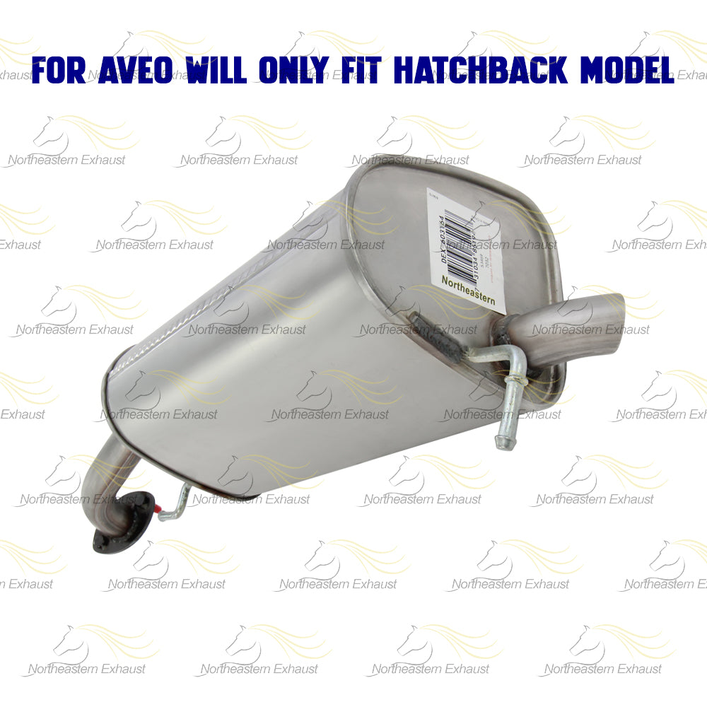 Exhaust Resonator Pipe and Muffler for 2004-2006 Chevrolet Aveo 1.6L and 2007-2008  Chevrolet Aveo5 1.6L