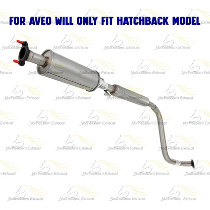 Exhaust Resonator Pipe and Muffler for 2004-2006 Chevrolet Aveo 1.6L and 2007-2008  Chevrolet Aveo5 1.6L