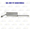 2004-2008 Chevy Aveo 1.6L Sedan Exhaust Muffler
