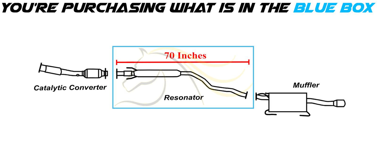 2013-2019 Nissan Sentra 1.8L Exhaust Resonator Pipe