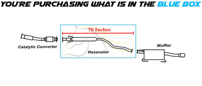 2013-2019 Nissan Sentra 1.8L Exhaust Resonator Pipe