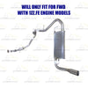 2005-2008 Pontiac Vibe 1.8L Complete Exhaust System Kit with Catalytic