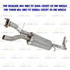 Intermediate Pipes, Muffler & Tail Pipe for 2002-2006 Cadillac Escalade 6.0L and 2001-2006 GMC Yukon 6.0L