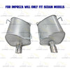 2009-2013 Subaru Forester | 2008-2011 Impreza 2.5L Pair of Exhaust Muffler with Tips