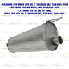 2004-2008 Ford F-150 4.6L 5.4L | 2005-2008 F-150 4.2L Exhaust Muffler