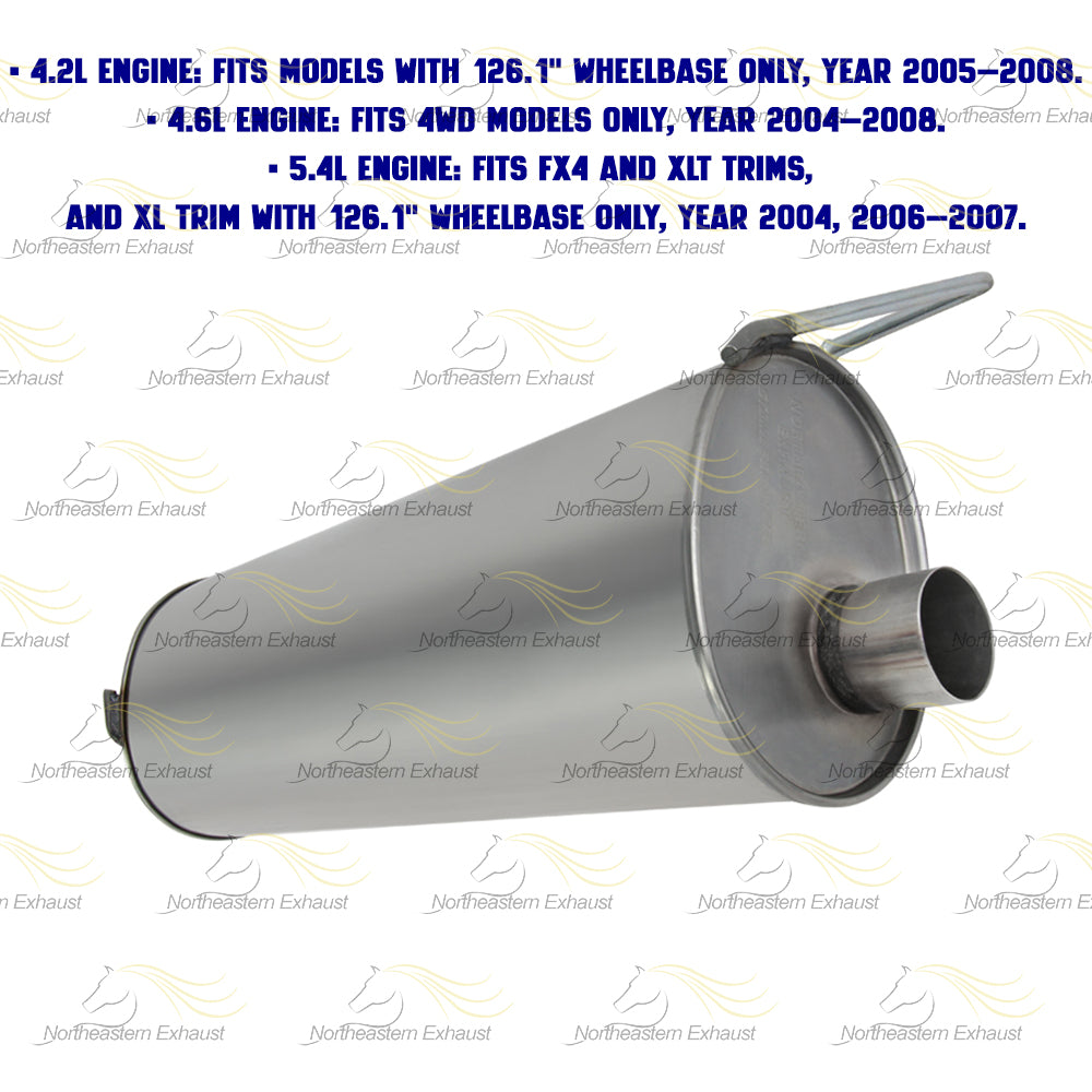 2004-2008 Ford F-150 4.6L 5.4L | 2005-2008 F-150 4.2L Exhaust Muffler
