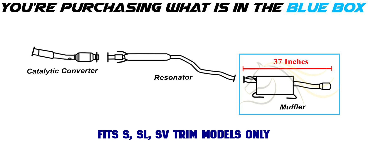2013-2019 Nissan Sentra 1.8L Exhaust Rear Muffler