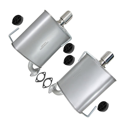 2009-2013 Subaru Forester | 2008-2011 Impreza 2.5L Pair of Exhaust Muffler with Tips