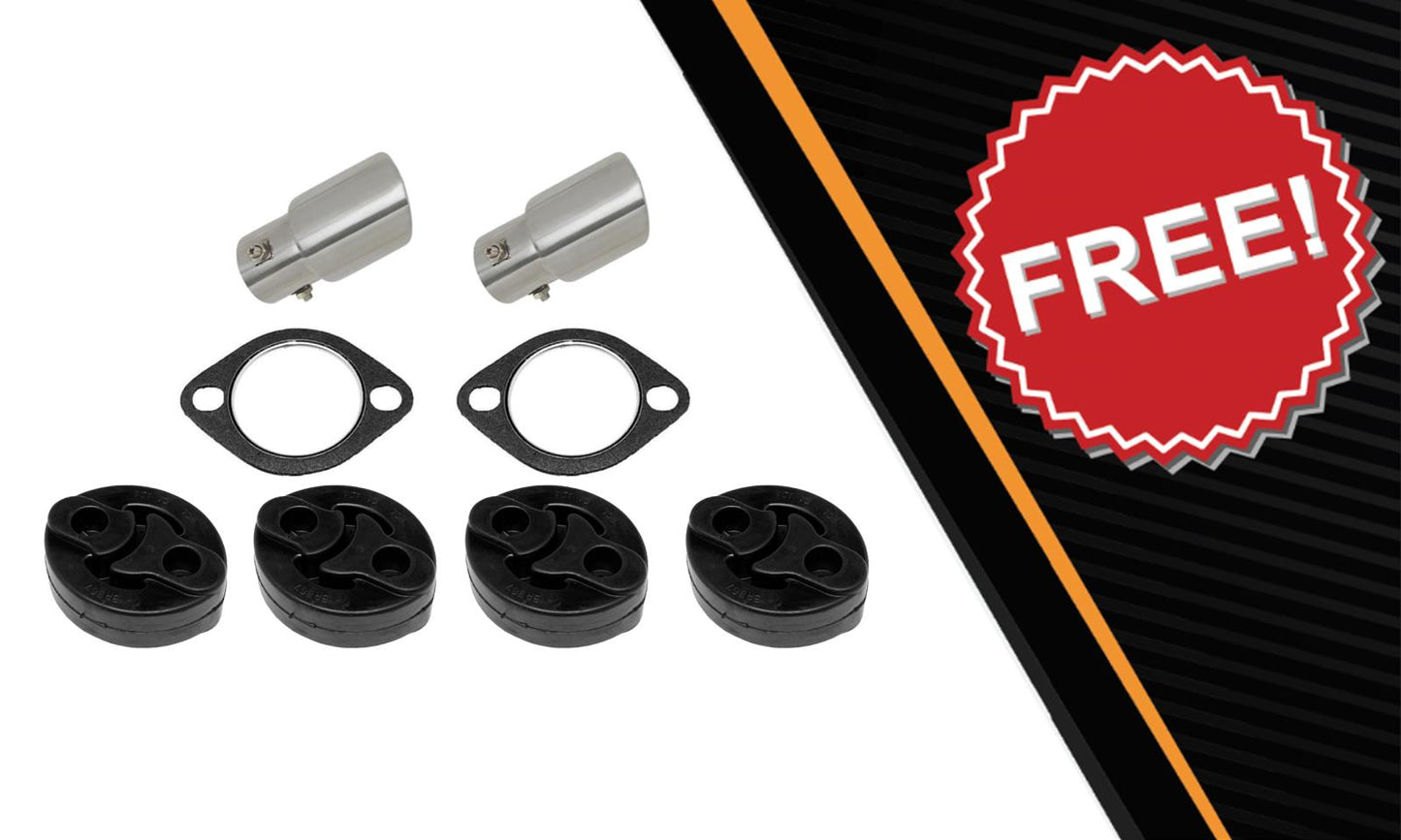 2009-2013 Subaru Forester | 2008-2011 Impreza 2.5L Pair of Exhaust Muffler with Tips