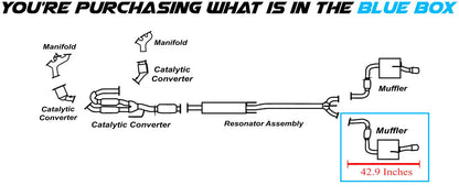 2009-2017 Nissan Maxima 3.5L Exhaust Muffler | Driver-side