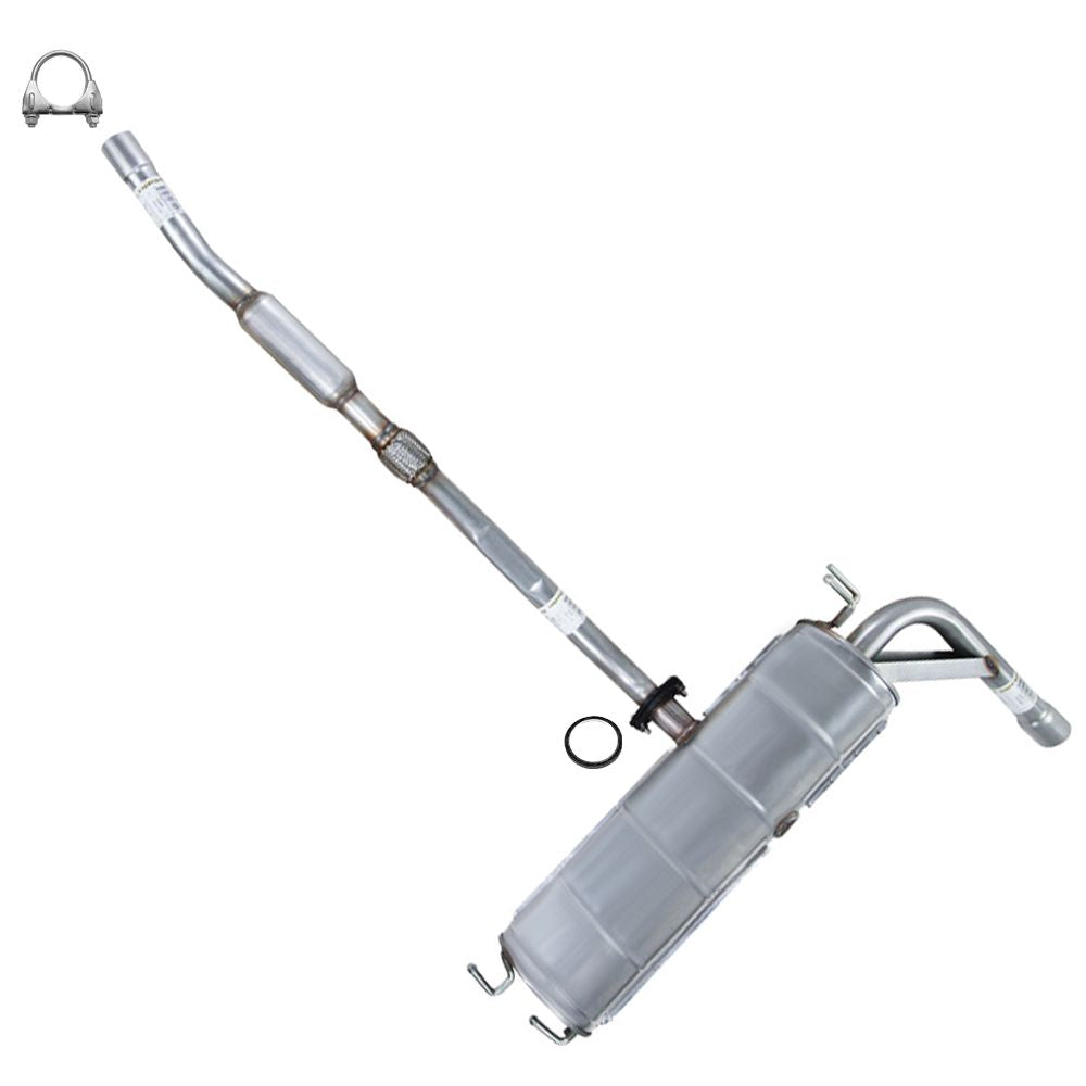 2004-2005 Toyota RAV4 2.4L Exhaust Resonator Pipe and Muffler