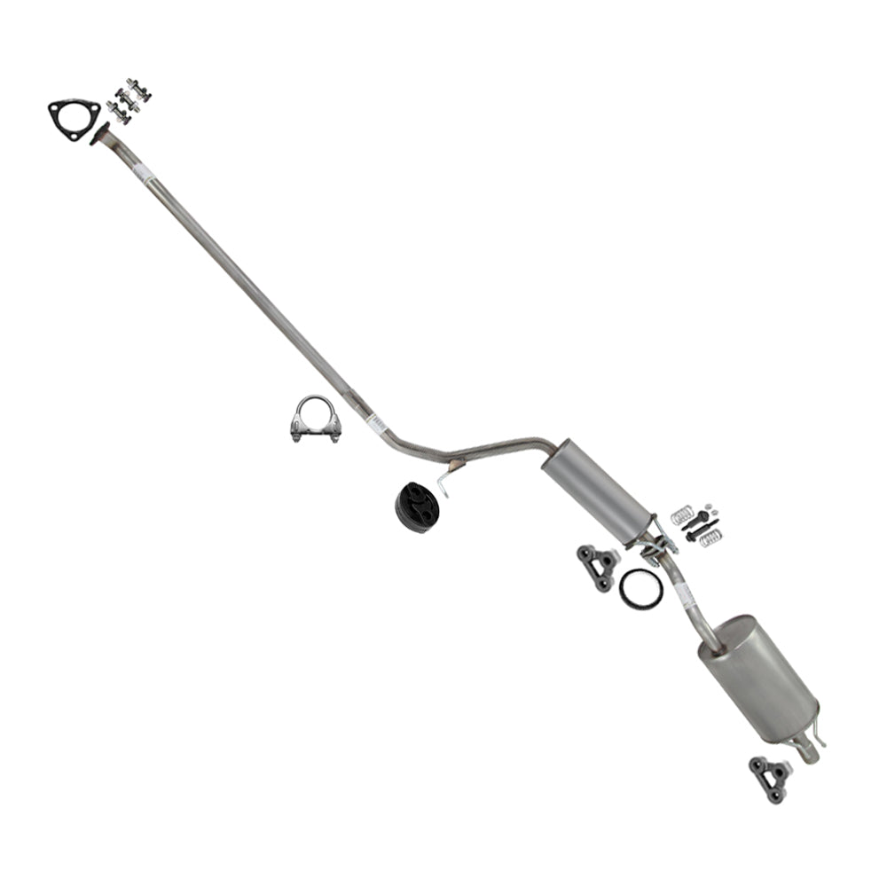 2006-2011 Honda Civic 1.8L 4-Door Resonator Pipe and Muffler Exhaust Kit