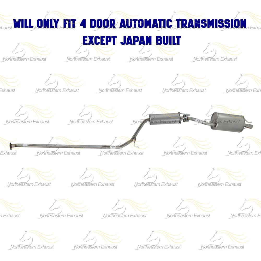 2006-2011 Honda Civic 1.8L Resonator Pipe and Muffler Exhaust Kit