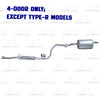 1996-2001 Acura Integra 1.8L Resonator Pipe and Muffler Exhaust  - For Vehicles with 4 Door