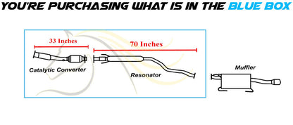 2013-2018 Nissan Sentra 1.8L Rear Catalytic Converter with Resonator Pipe