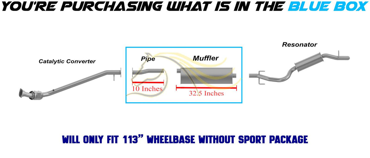 2007-2008 Chevrolet Uplander 3.9L Exhaust Pipe and Muffler