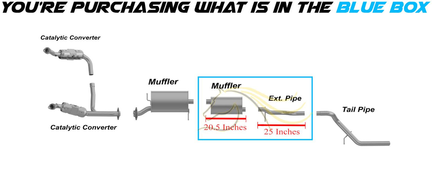 2006-2010 Ford Explorer 4.6L Exhaust Muffler and Pipe