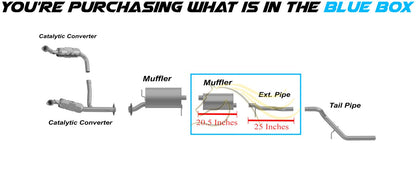 2006-2010 Ford Explorer 4.6L Exhaust Muffler and Pipe