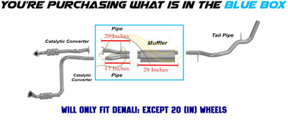 2001-2006 GMC Yukon 6.0L Pair of Exhaust Pipe and Muffler