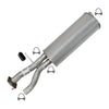 2002-2006 Cadillac Escalade 6.0L Pair of Exhaust Pipe and Muffler