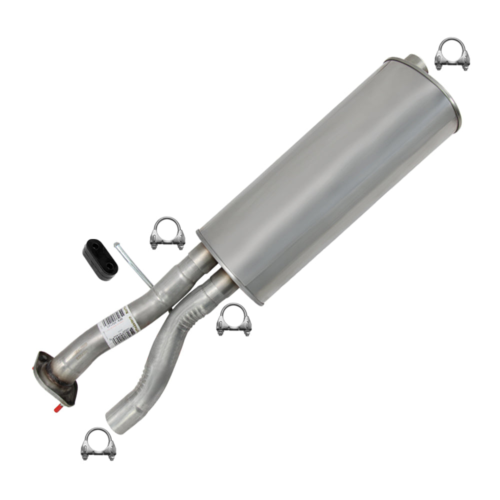 2002-2006 Cadillac Escalade 6.0L Pair of Exhaust Pipe and Muffler