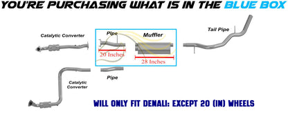 2001-2006 GMC Yukon 6.0L Passenger-side Exhaust Pipe and Muffler