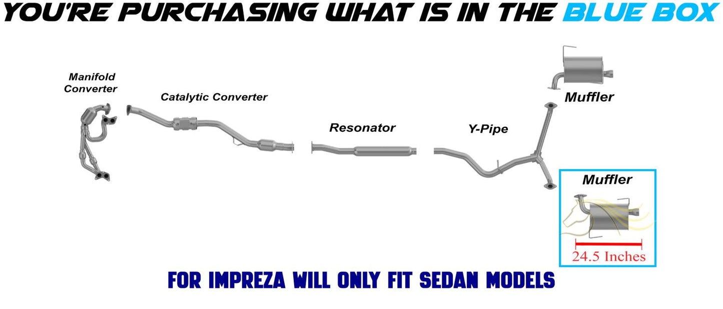 2008-2011 Subaru Impreza 2.5L Exhaust Muffler with Tip | Driver-side