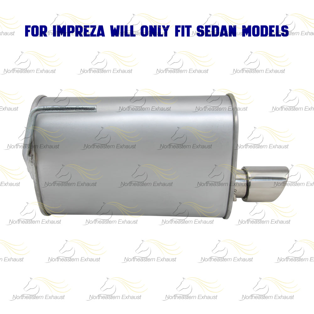 2008-2011 Subaru Impreza 2.5L Exhaust Muffler with Tip | Driver-side