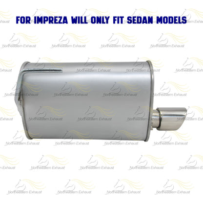 2008-2011 Subaru Impreza 2.5L Exhaust Muffler with Tip | Driver-side
