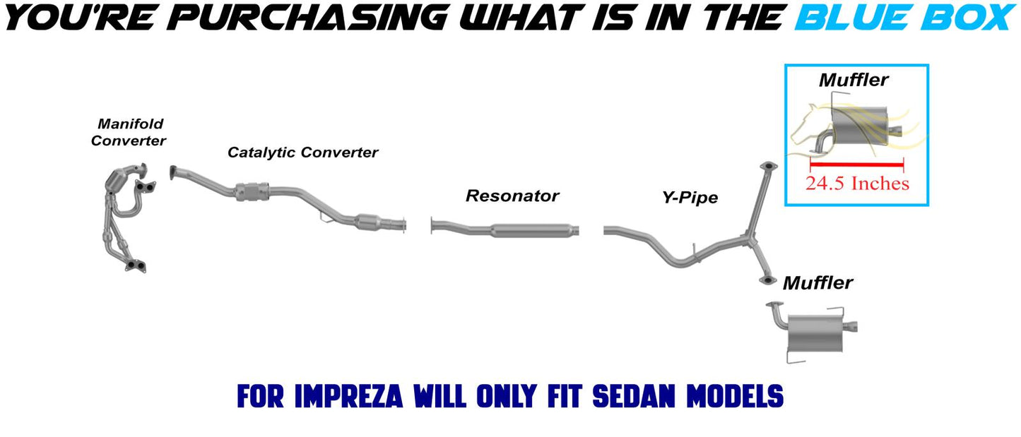 2008-2011 Subaru Impreza 2.5L Exhaust Muffler with Tip | Passenger-side