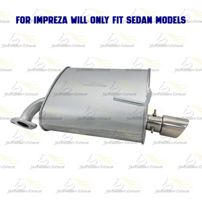 2008-2011 Subaru Impreza 2.5L Exhaust Muffler with Tip | Passenger-side