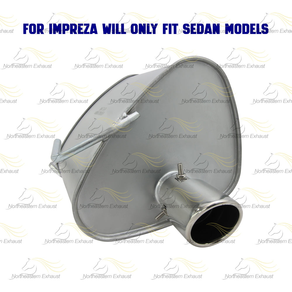 2008-2011 Subaru Impreza 2.5L Exhaust Muffler with Tip | Passenger-side