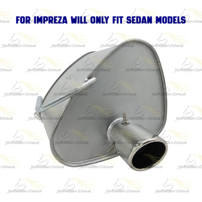 2008-2011 Subaru Impreza 2.5L Exhaust Muffler with Tip | Passenger-side