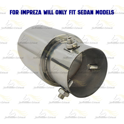 2008-2011 Subaru Impreza 2.5L Exhaust Muffler with Tip | Passenger-side