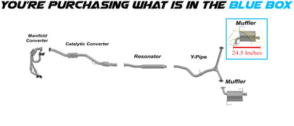 2009-2013 Subaru Forester 2.5L Exhaust Muffler with Tips | Passenger-side