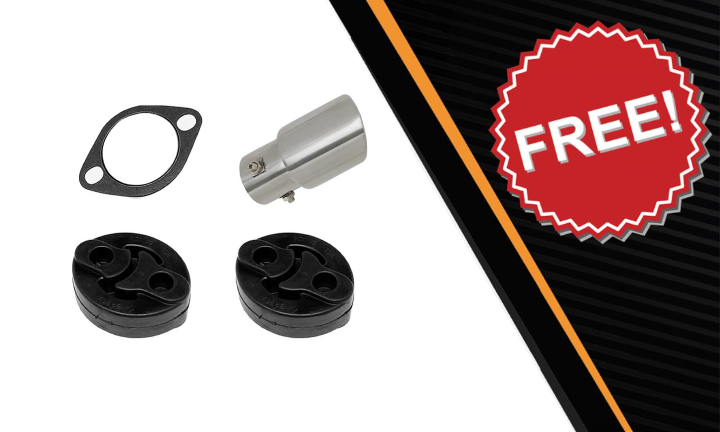 2009-2013 Subaru Forester 2.5L Exhaust Muffler with Tips | Passenger-side