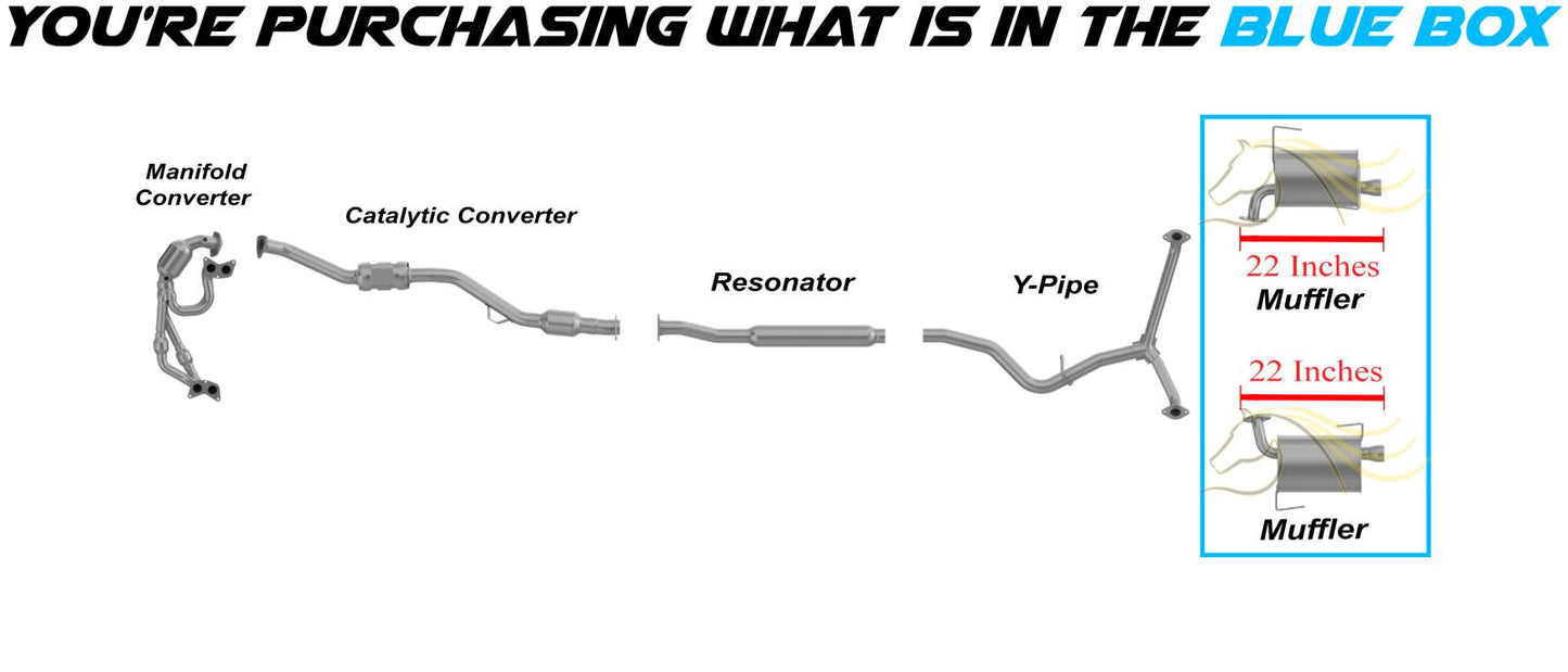 2009-2013 Subaru Forester | 2008-2011 Impreza 2.5L Pair of Exhaust Muffler with Tips