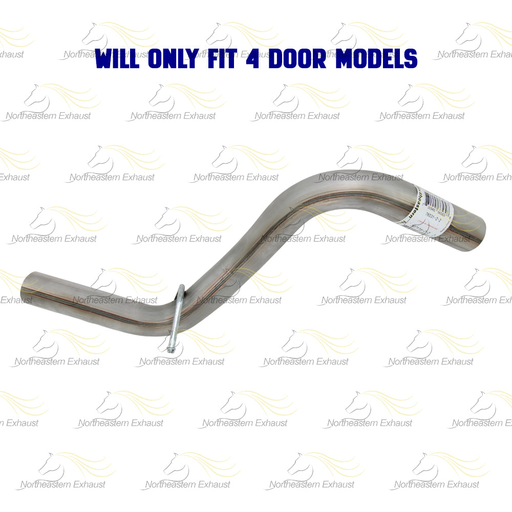 2012-2017 Jeep Wrangler 3.6L Exhaust Resonator Pipe