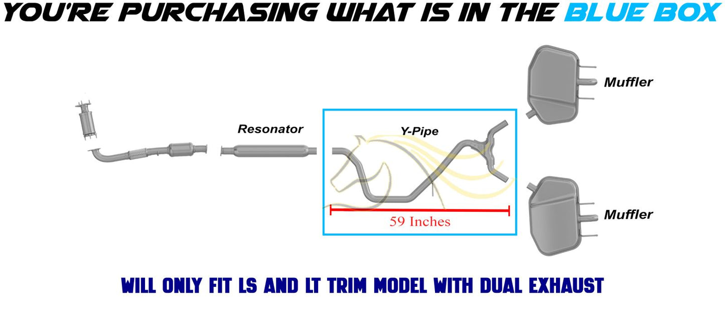 2013-2015 Chevrolet Malibu 2.5L Exhaust Y Pipe