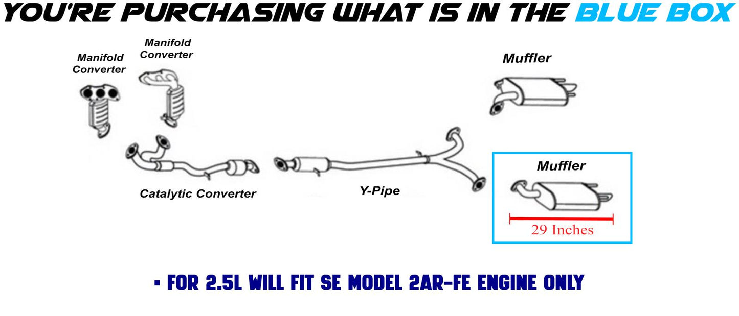 2010-2011 Toyota Camry 2.5L Exhaust Muffler | Driver-side