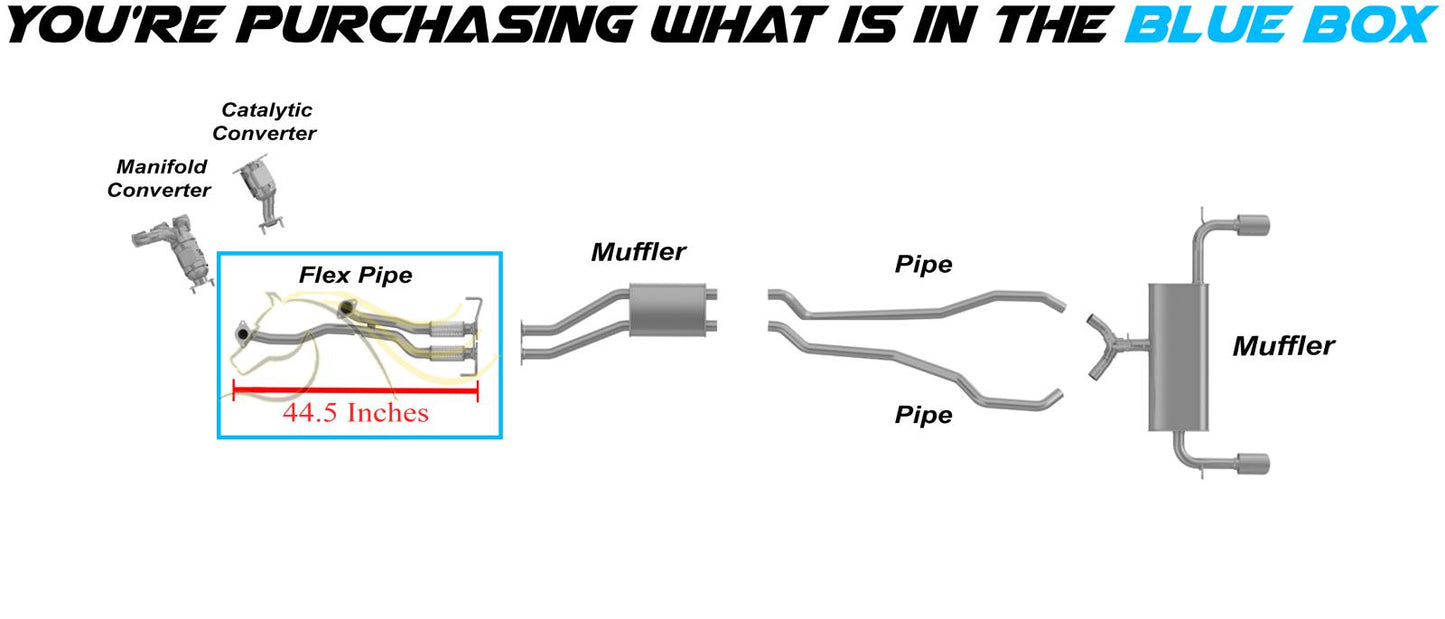 2011-2014 Ford Edge 3.7L Exhaust Flex Pipe | Front
