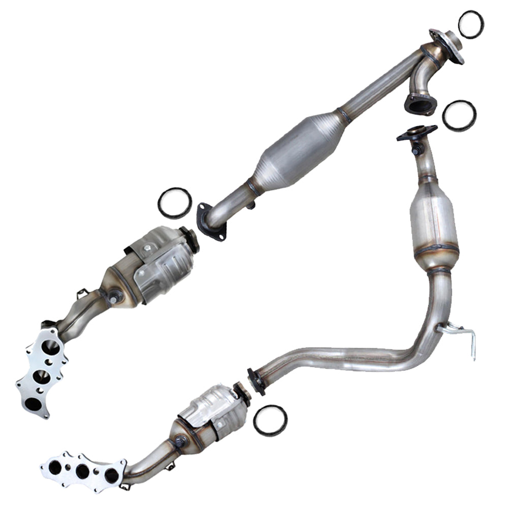 2010-2012 Toyota FJ Cruiser 4.0L Front Manifold and Rear Catalytic | Pair | EPA